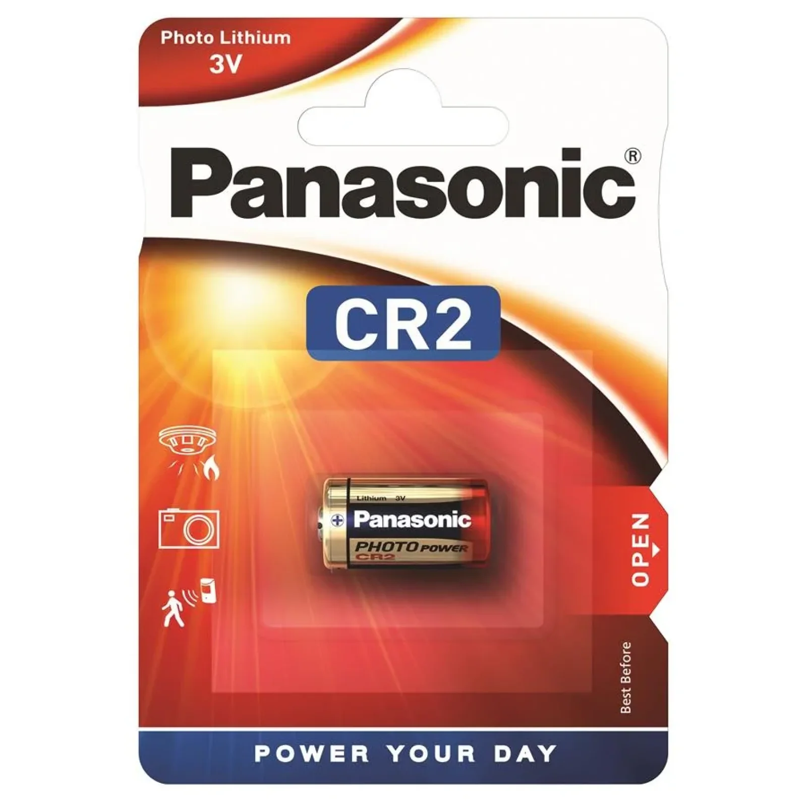 Батарейка Panasonic літієва CR2L блістер, 1 шт., CR-2L/1BP UA